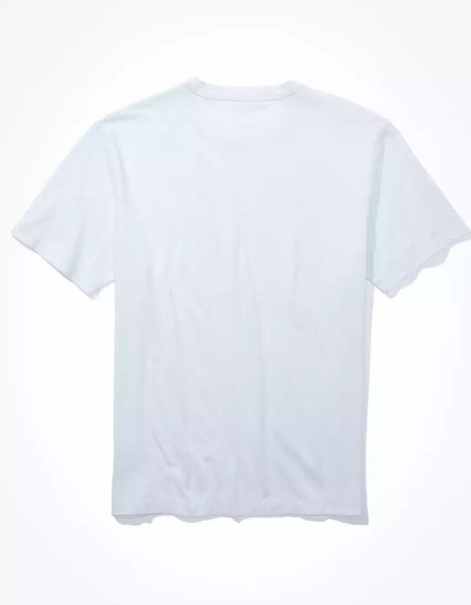 T Shirts American Eagle AE Super Soft Legend Bleu Homme | XZB-09467001